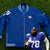 New York Giants Andrew Thomas Game Worn Sideline Coaches Blue Jacket Sz. 3XLT
