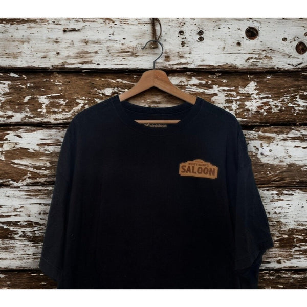 Birddogs Wyatt Slurp’s Saloon Tee 2XL Black Funny Western Cowboy Graphic EUC