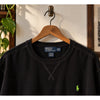 Polo Ralph Lauren V-Stitch Crewneck Sweatshirt Black Pony Logo 2XLT Vintage