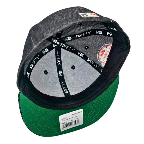 New York Mets Denim Hat Baseball New Era 59FIFTY Black Cap All Star Game Size 7