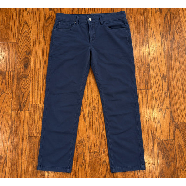 Faherty Reserve Movement 5-Pocket Pants Men's 34x30 Navy Stretch Chino