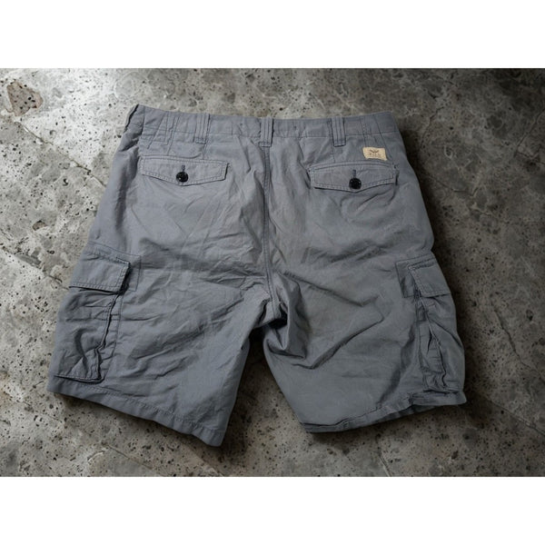 Polo Ralph Lauren Utility Cargo Shorts Men’s 38 Gray Khaki Military Drill