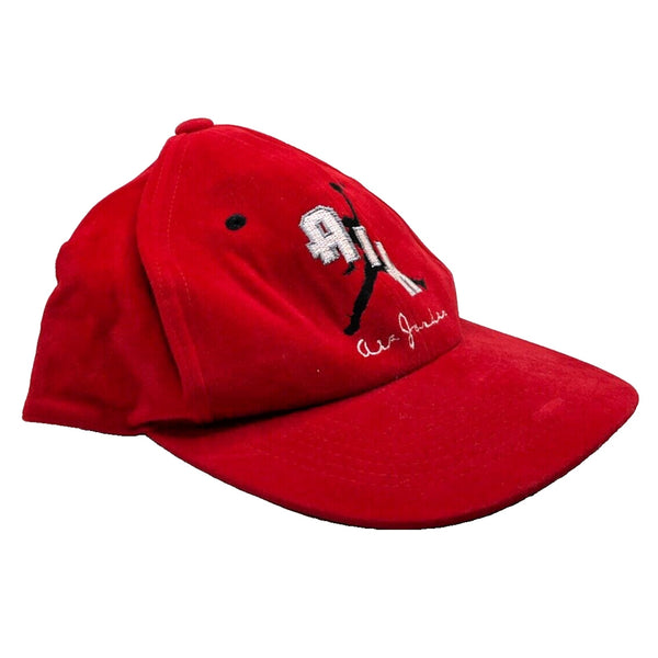 Nike Air Jordan Jumpman Basketball Hat Red Japan OG Rare Velvet Soft 80s VTG