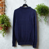 Charles Tyrwhitt Merino Wool Polo Sweater Navy Blue XL Men’s Luxury Knit