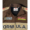 PacSun Formula 1 F1 Racing Bomber Jacket Brown Tan Full Zip Men’s Large
