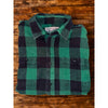 Schott Bros NYC Buffalo Check Flannel Shirt Men's M Green Black Cotton Workwear