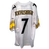 NFL Pittsburgh Steelers Ben Roethlisberger 7 Reebok Black Sewn Jersey Men XL