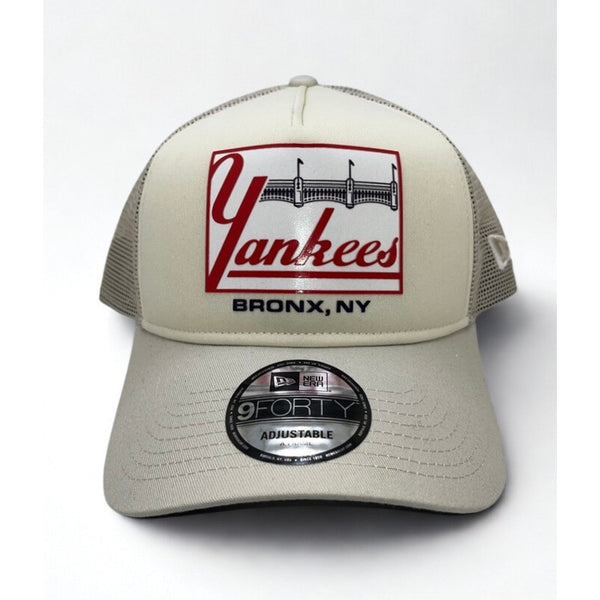 New York Yankees New Era 9FORTY Trucker Snapback Hat Bronx NY Patch NWT Rare