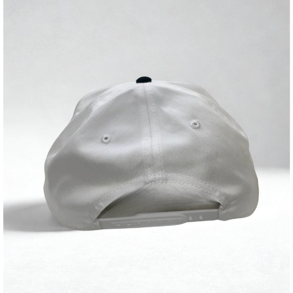 Stevenson Ranch Script Logo Hat White Black Snapback Structured Midtown NWOT