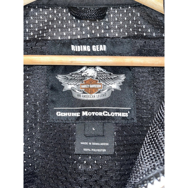 Harley-Davidson Men’s Backstretch Racing Patch Jacket White 97396-11VM Size L EU