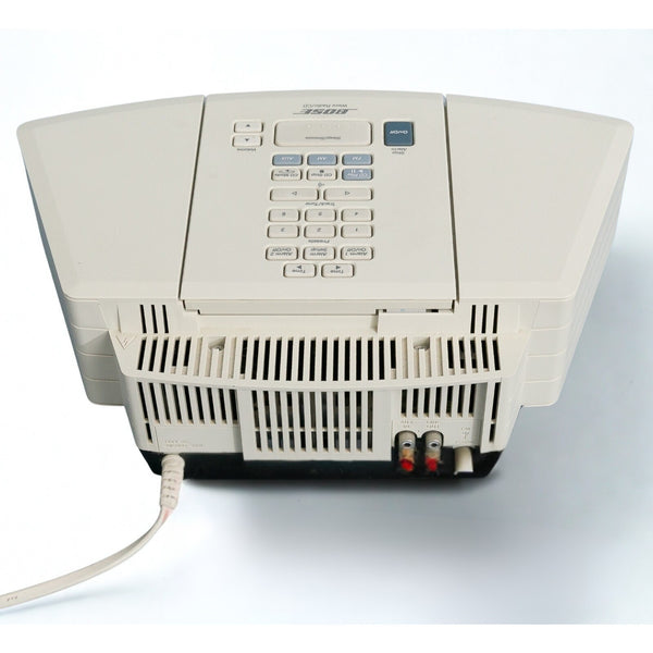 Bose Wave Radio CD Player AM FM Clock Music System AWRC1P White w/ Remote Tested