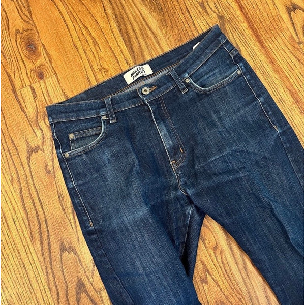 Naked & Famous Stacked Guy Jeans Mens 32x28 Stretch Slim Fit Japanese Denim