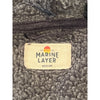 Marine Layer Banks Varsity Hoodie Men's Medium Navy Tri-Blend Pullover NWOT