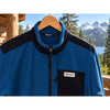 Outdoor Research Trail Mix Quarter Zip Pullover Sz. Medium Blue Microgrid Fleece