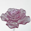 Waterford Fleurology Lavender Rose Crystal Sculpture 14.75" Jeff Leatham NIB