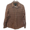 Woolrich Flannel Mens Sz L Shirt Long Sleeve Button Up Plaid Cotton Barley Twist
