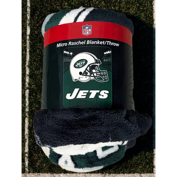 New York Jets NFL Northwest Team Stadium 2005 Fleece Throw 50x60 NWT