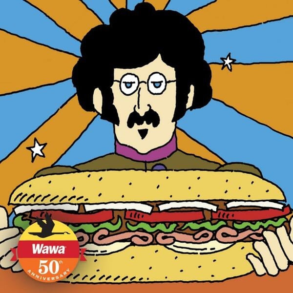 WAWA Hoagiefest Store Display Hoagieman Beatles John Lennon Standee 2025