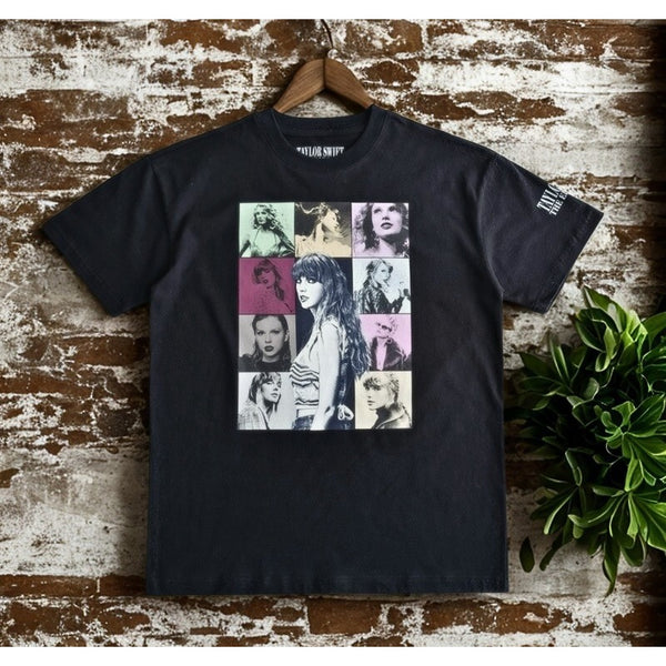 Taylor Swift Eras Tour T-Shirt Sz. L Black Official Merch Album Graphic NWOT