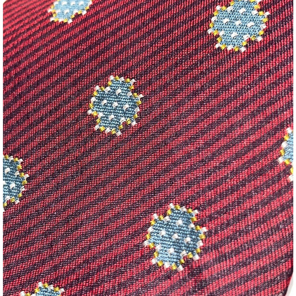 Giorgio Armani Aztec Mens Tie 100% Silk Cravatte Geometric Motif Italy Vintage