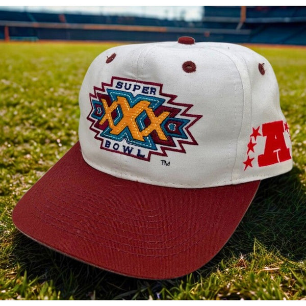 Pittsburgh Steelers Super Bowl XXX Snapback Hat Logo 7 1995 NFL Aztec Vintage