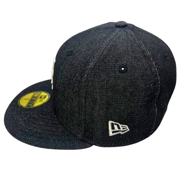 New York Mets Denim Hat Baseball New Era 59FIFTY Black Cap All Star Game Size 7