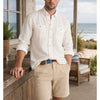 Johnnie-O Mackle Hangin' Out White 100% Linen Button Down Shirt Men's Medium