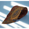 Polo Ralph Lauren Paisley Silk Tie USA Handmade Vintage Burgundy Gold Neckwear