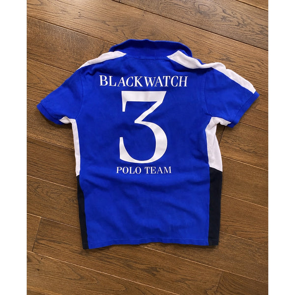 Polo Ralph Lauren Blackwatch Polo Team Big Pony Shirt Blue 2XLT EUC