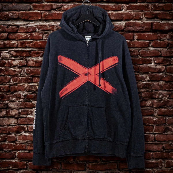 CM Punk WWE 2K13 Zip Hoodie Sweatshirt Live The Revolution Black Mens Large