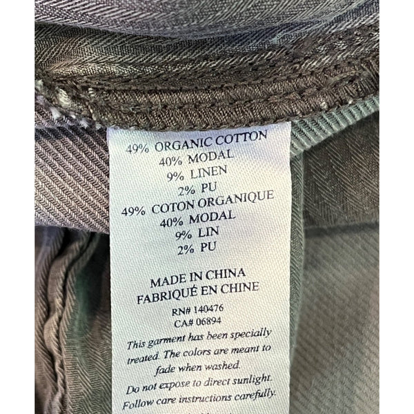 Faherty Essential Drawstring Pants Men's S Rugged Grey Organic Cotton Linen