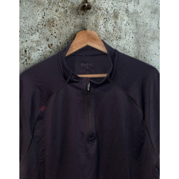 Rhone Session 1/4 Zip Performance Golf Pullover Men’s XL Black Stretch Pique