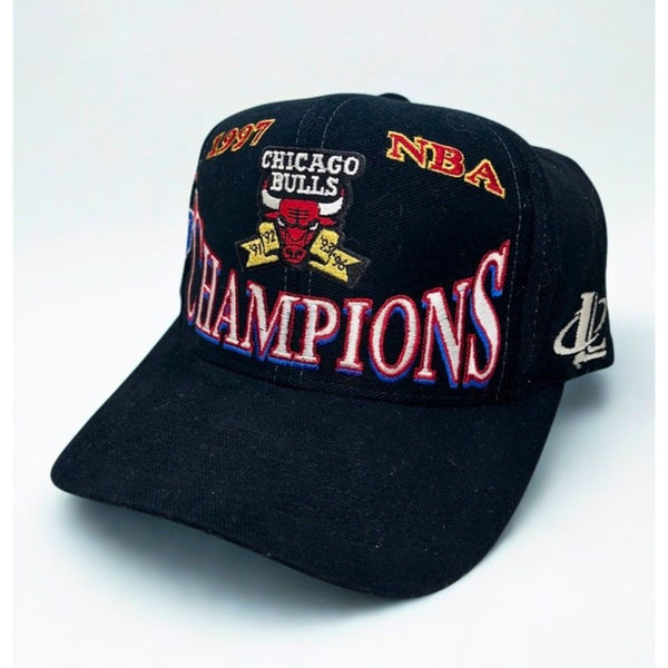 Chicago Bulls 1997 NBA Champions Logo Athletic Snapback Hat Vintage NWOT Cap