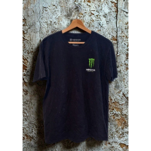 Monster Energy Monster Mayhem Jeep T-Shirt Black Y2K Graphic Tee Men’s L