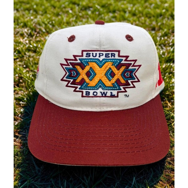 Pittsburgh Steelers Super Bowl XXX Snapback Hat Logo 7 1995 NFL Aztec Vintage