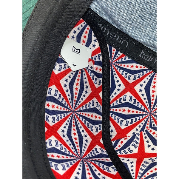 Melin Coronado Brick Mill “United” Chambray Classic Hat 58cm NWOT Americana