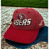 San Francisco 49ers Logo Athletic Grid Hat NFL Pro Line Strapback Deadstock VTG