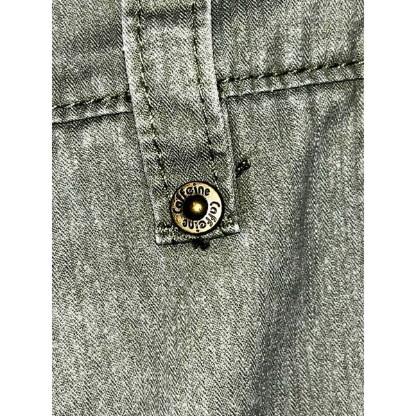Caffeine NYC Downtown Skinny Jeans Army Green Y2K Vintage Rare Men’s 34x32 EUC