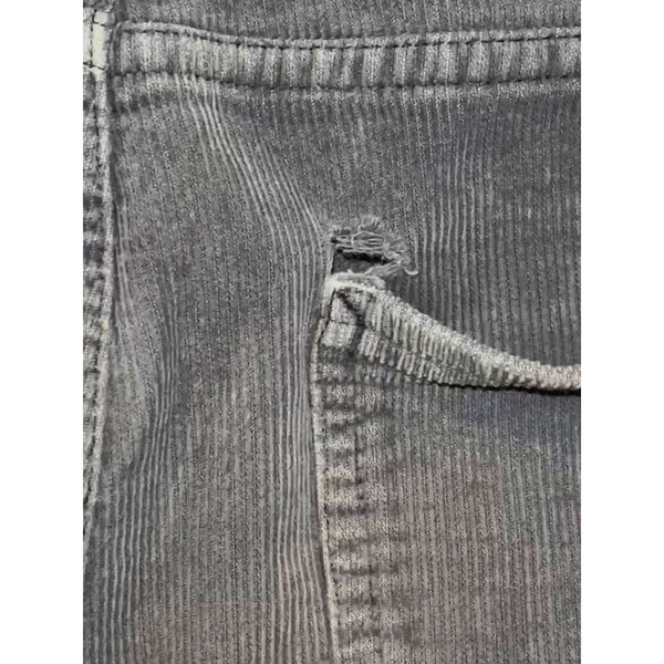 Marine Layer Terry Cord 5 Pocket Pant Slim Straight 30x32 Washed Black (Flaw)