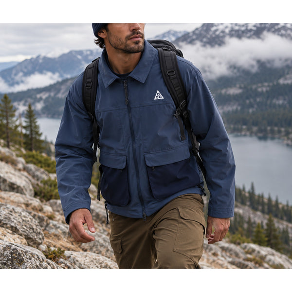 Nike ACG Smith Summit UV Repel Jacket 2XL NWT Navy HV0598-437 Outdoor Trail