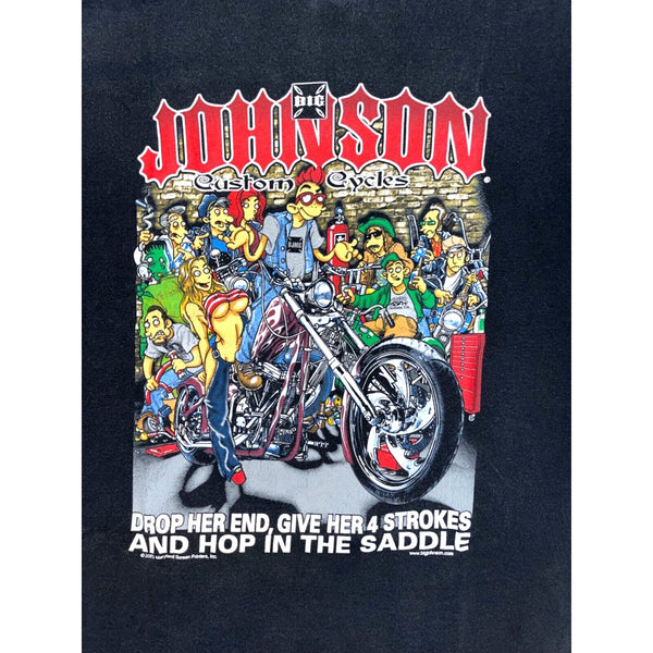 Big Johnson Motorcycles West Coast Choppers OCC Parody XL Biker Motorcycle Faded