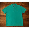 Psycho Bunny Polo Shirt Mens Size 5 L Green Pima Cotton Short Sleeve Preppy