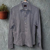 UNTUCKit Mens L Blue Check Button Up Shirt Long Sleeve Casual Spring 2017