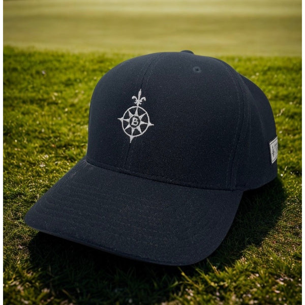Bayonne Golf Club Hat Yupoong 110 Flexfit Tech Black Adjustable Golf Cap OSFM