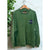 Eddie Bauer EBTEK Crew Sweatshirt Sz L Green 100% Cotton Y2K Gorpcore Vintage