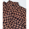 Banana Republic Western Pearl Snap Shirt XL Brown Plaid Vintage Cowboy L/S