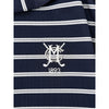 Peter Millar Summer Comfort Montclair Country Club Polo Men's M Navy Stripe NWOT