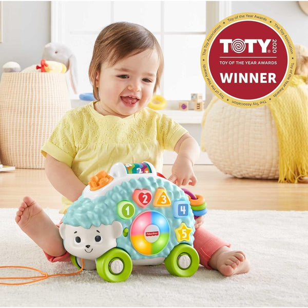 Fisher-Price Linkimals Happy Shapes Hedgehog Pull Toy Lights Music NIB
