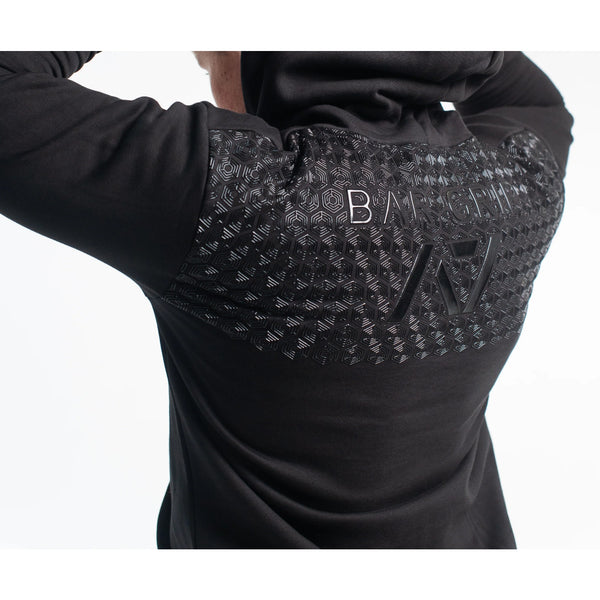 A7 Bar Grip Strongwear Hoodie Men S Black Powerlifting Sweatshirt Textured