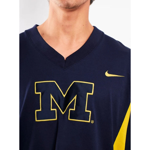 Michigan Wolverines Nike Basketball Shooting Shirt XL 90s Vintage NCAA EUC